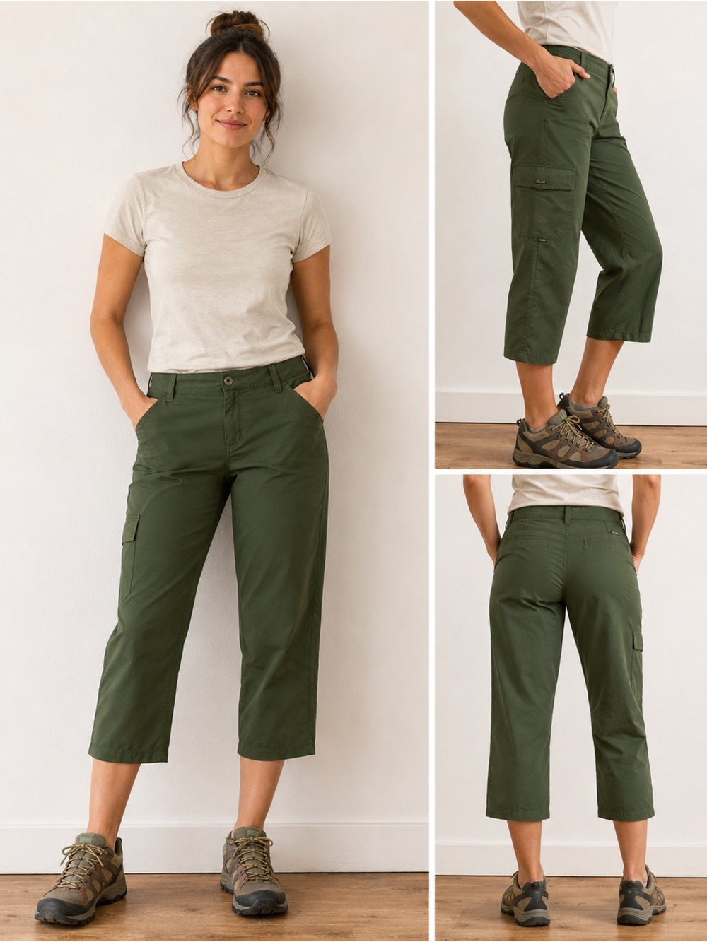 Patagonia Rock Craft Capri Pants Olive Green Climbing Hiking Women’s Size 6